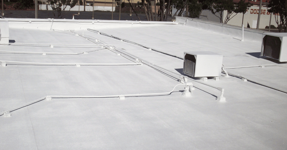 Acrylic Roof Coating on Commercial Roof