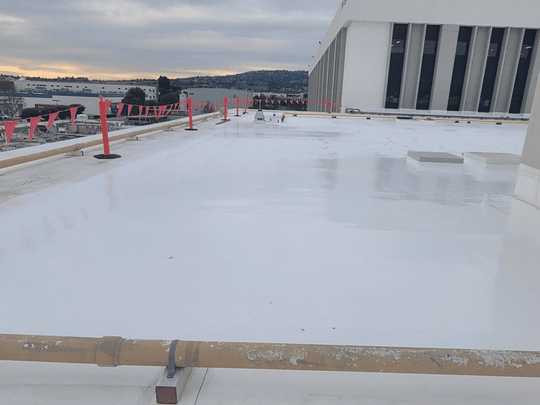 Flat Roofing on a commercial building