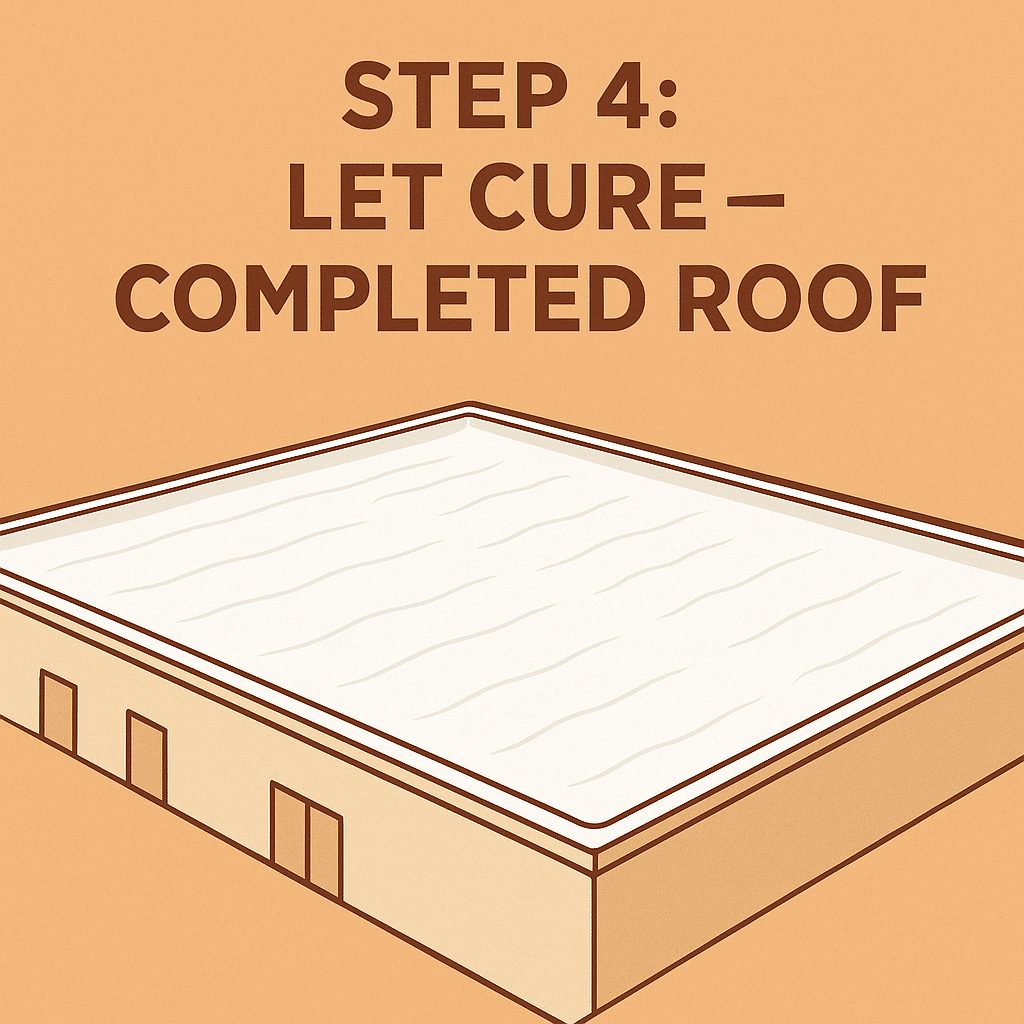 completed silicone coated commercial roof completed silicone coated commercial roof